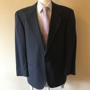Perry Ellis Porfolio charcoal pinstripe blazer 38S